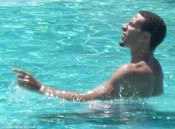 While the team will play... Rio is away: Ferdinand soaks up the sun in Cyprus as England head to the Euros without him