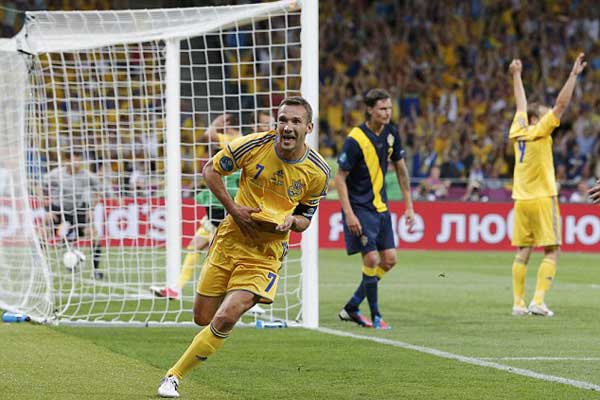 Ukraine 2 : 1 Sweden