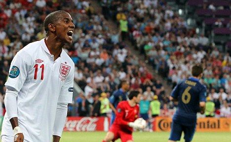 Frustration: Ashley Young was rated England's worst player