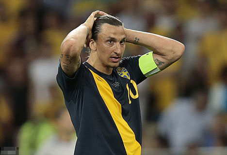 Ibra's got the hump again... this time with his 'unprofessional' Sweden team-mates