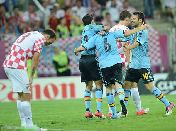 Croatia 0 Spain 1: Navas sets up possible England clash after holders survive scare