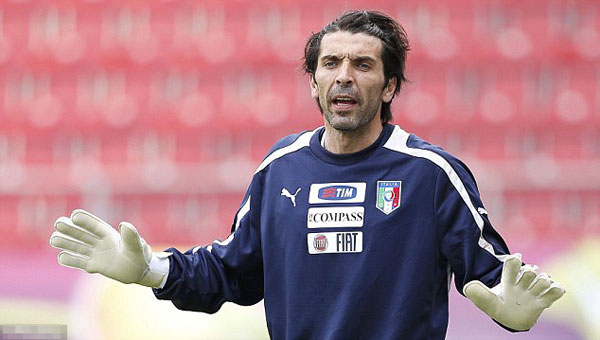 We must raise our game, Buffon warns Italy... after a bit of 'Carry On' buffoonery