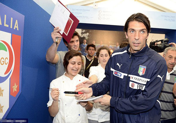 We must raise our game, Buffon warns Italy... after a bit of 'Carry On' buffoonery