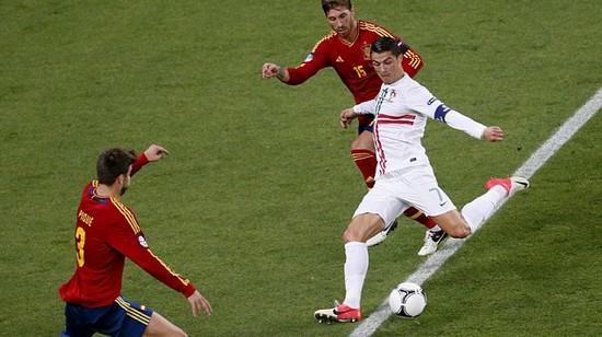Portugal 0 Spain 0 (aet, 2-4 on pens): Oh no Ronaldo! Cristiano stranded as Cesc seals it