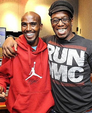 Ian Wright meets Mo Farah