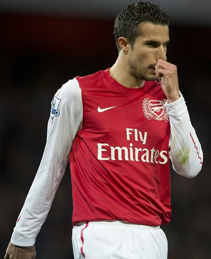RVP’S out! Ace is left off Arsenal catalogue