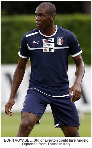 Italy defender Angelo Ogbonna tracked by Man Utd