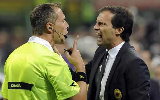 Massimiliano Allegri blasts referee after derby loss to Inter