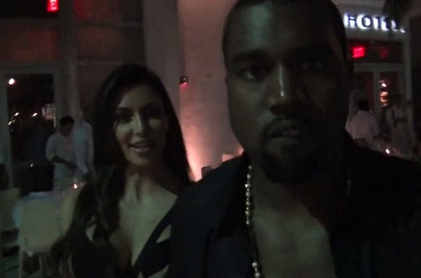 Kanye West flies into a fit of rage after he and Kim Kardashian nearly bump into her ex-boyfriend Reggie Bush