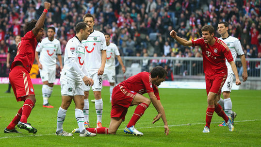 Bayern hand Hannover thumping loss