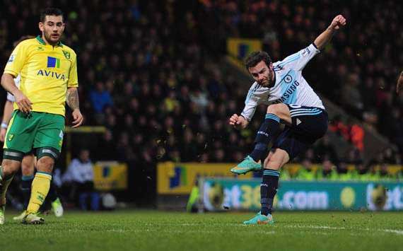 Norwich City 0-1 Chelsea: Mata strike enough for buoyant Blues
