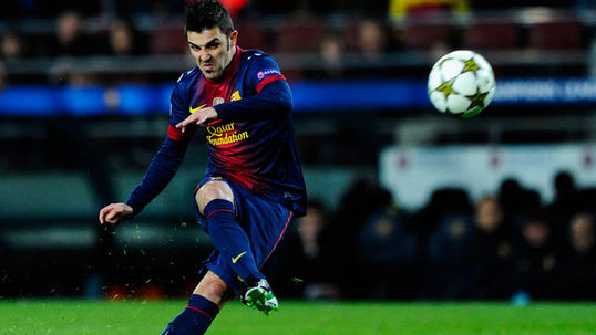 Barca's Villa ruled out of Malaga clash