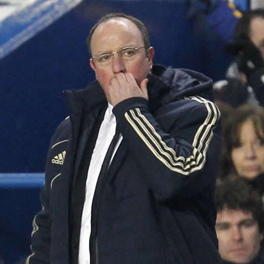 Rafa Benitez was booed off again at Stamford Bridge