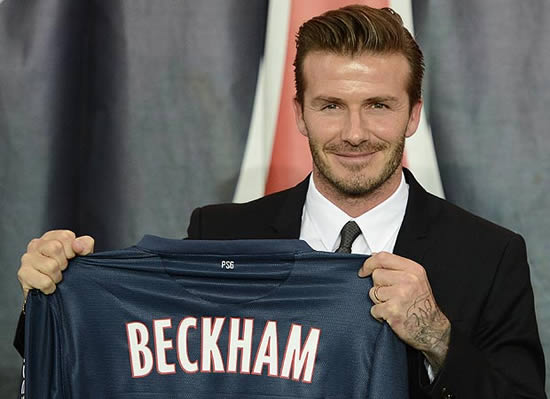 Beckham ‘to make mint from £3 PSG shirts sold for £96’