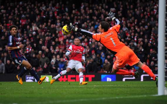 Arsenal 1-0 Stoke: Podolski puts Gunners back in the Champions League picture