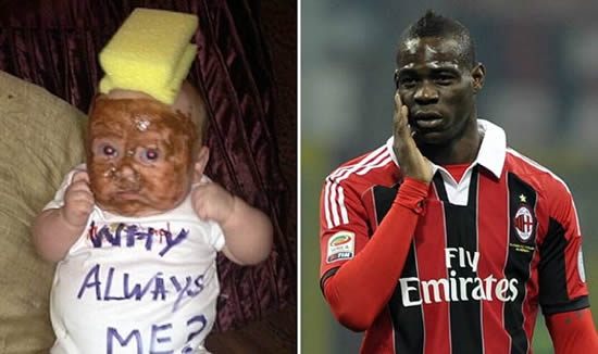 Parents ‘black up’ baby to look like Balotelli