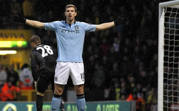 Mancini admits Dzeko could be heading for Manchester City exit