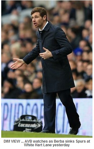 Musn’t crumble! Berba sinks Spurs but AVB vows: We won’t blow it again this year