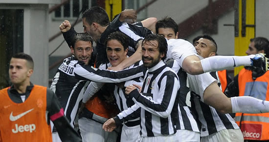 Juventus win 2-1 at Inter Milan as Lazio see off Catania