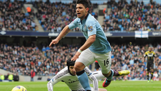 Aguero escapes FA sanction for Luiz stamp