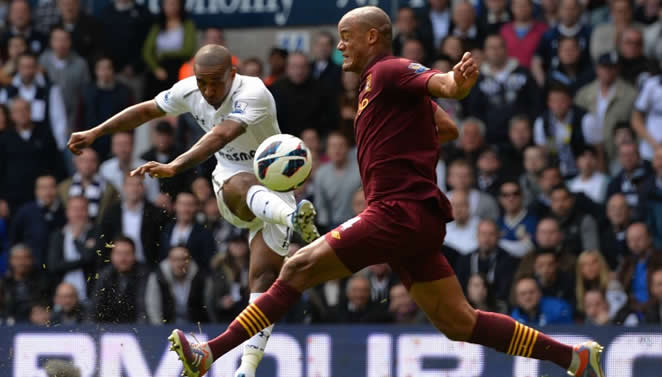 Spurs stun City; United a win away from title