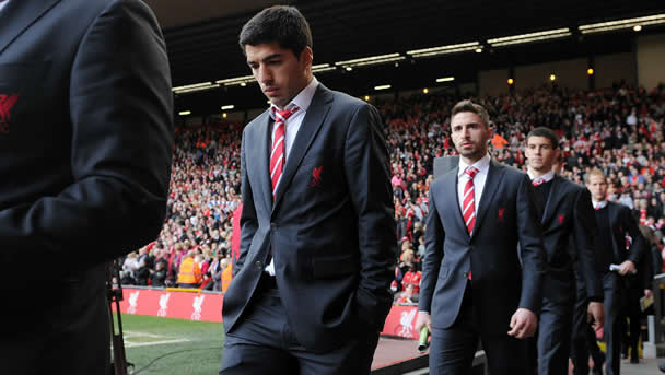 Liverpool fine Suarez; insist he's not for sale