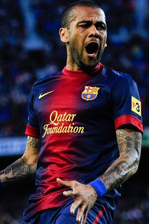 DANI ALVES has ordered his Barca team-mates to go for the throat tonight.