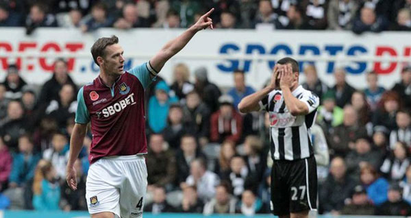 West Ham's Kevin Nolan 'surprised' by old club Newcastle's struggles