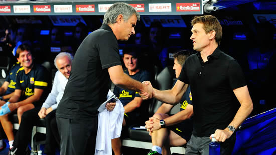 Mourinho congratulates Barca for title triumph