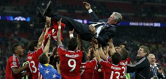 Heynckes joined an elite club with Bayern's Wembley win
