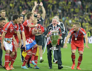 Heynckes joined an elite club with Bayern's Wembley win