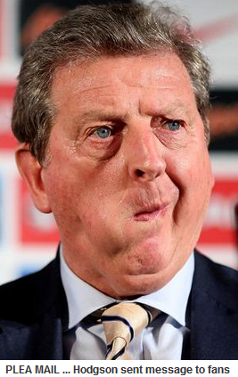 Roy's email urges 3 Lions' fans to behave