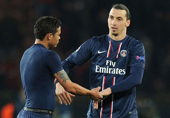 Ibrahimovic and Thiago Silva staying put, says PSG president