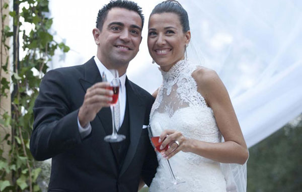 Strong 'Culé' presence at Xavi's wedding