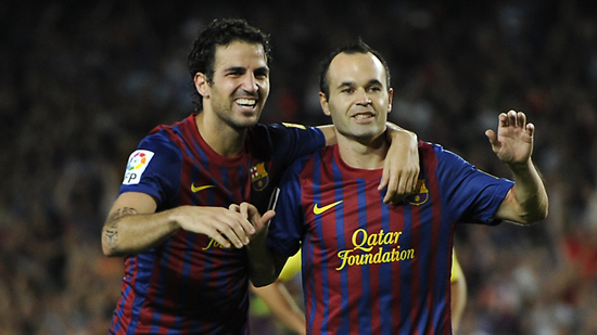 Barca duo positive over Fabregas stay