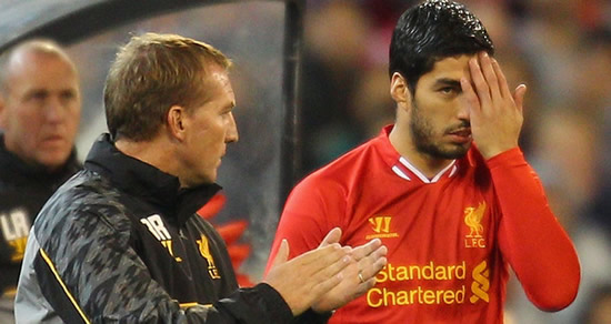 Liverpool boss Brendan Rodgers stands firm over Luis Suarez