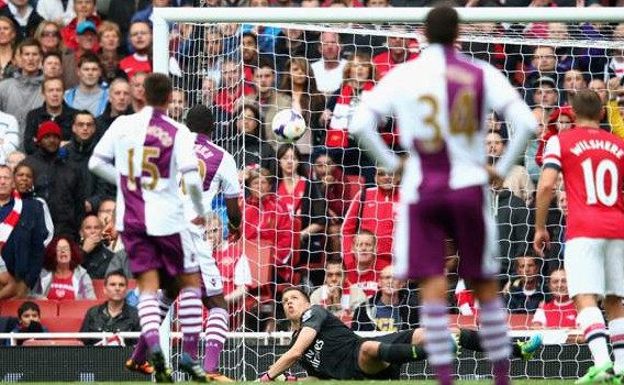 Arsenal 1-3 Aston Villa: Benteke & Luna sink 10-man Gunners