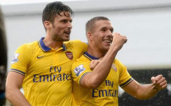 Fulham 1-3 Arsenal: Podolski double helps Gunners to victory