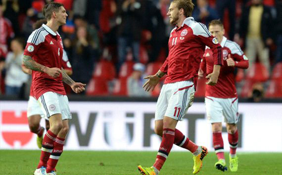 Denmark 2-2 Italy: Aquilani denies hosts vital win