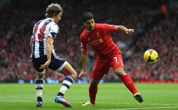 Liverpool 4-1 West Brom: Stunning Suarez hat-trick blows Baggies to bits