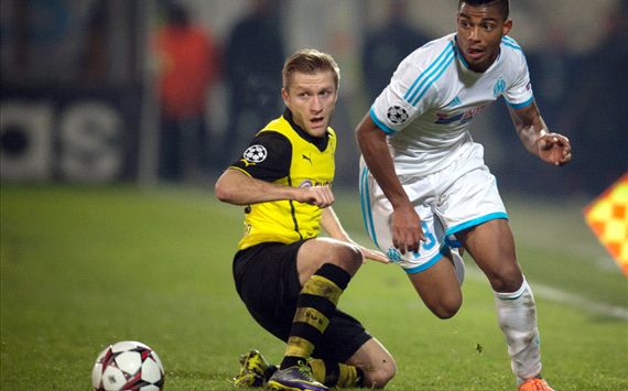 Marseille 1-2 Borussia Dortmund: Last-gasp BVB scrape through
