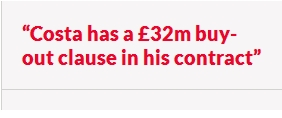 Jose Mourinho will try lure Arsenal target Diego Costa to Chelsea