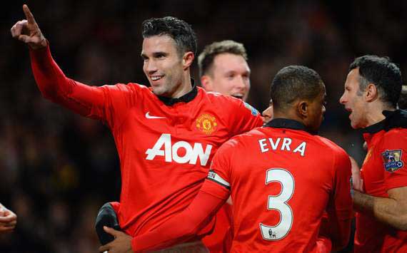 Manchester United 2-0 Cardiff City: Van Persie & Young strike on Mata debut