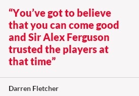 Darren Fletcher begs Manchester United boss David Moyes to stick with the current squad