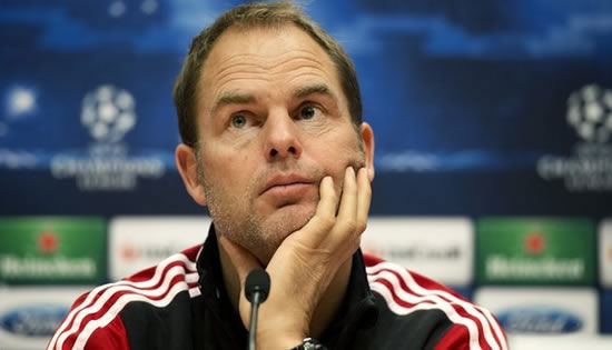 Frank de Boer: Tottenham have not contacted Ajax manager