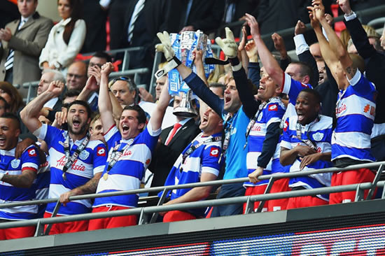 GOAL-DEN GOODBYE: Zamora fires QPR into the Premier League in injury time