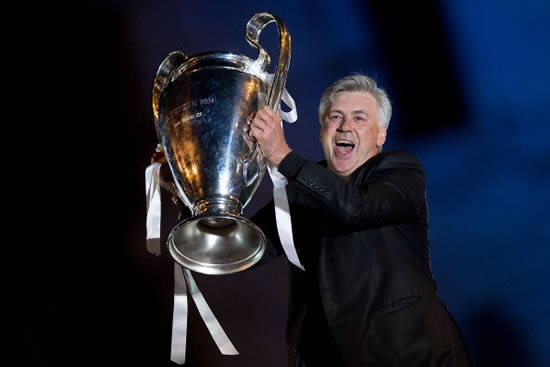 Carlo Ancelotti sings the song of La Decima at Real Madrid's Bernabeu celebration and yikes