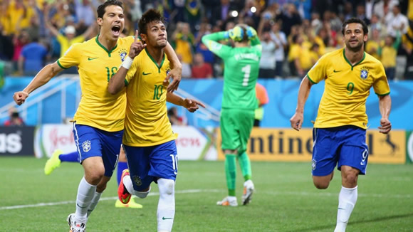 Neymar double kicks off World Cup