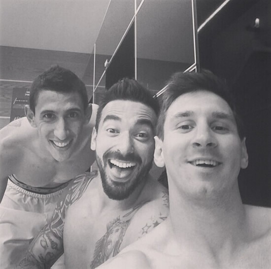 Argentina trio Messi, Di Maria and Lavezzi post celebratory selfies after Switzerland win