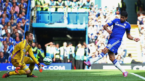 Costa gets first hat-trick as Blues down Swans